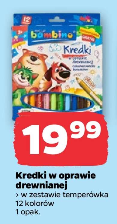 Kredki w oprawie drewnianej
