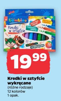 Kredki w sztyfcie wykręcane