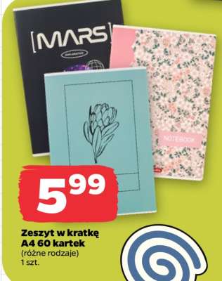 Zeszyt w kratkę A4 60 kartek