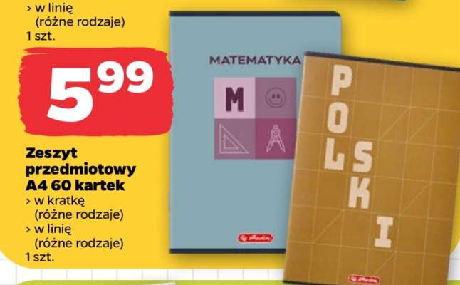 Zeszyt przedmiotowy A4, 60 kartek