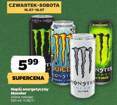Napój energetyczny Monster