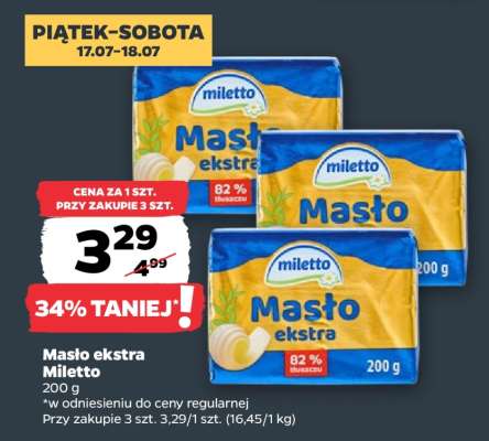 Masło ekstra Miletto