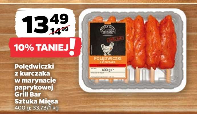 Polędwiczki z kurczaka w marynacie paprykowej Grill Bar Sztuka Mięsa