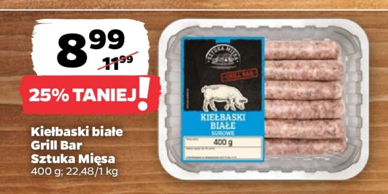 Kiełbaski białe Grill Bar Sztuka Mięsa