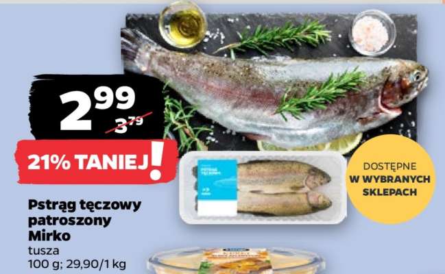 Pstrąg tęczowy patroszony Mirko