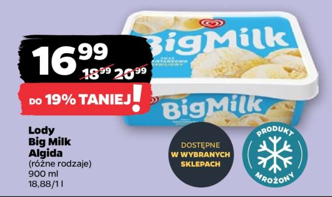 Lody Big Milk Algida