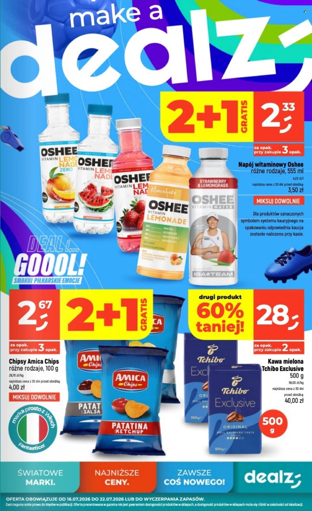Leták Dealz - 16.7.2026 - 22.7.2026. Strana 1