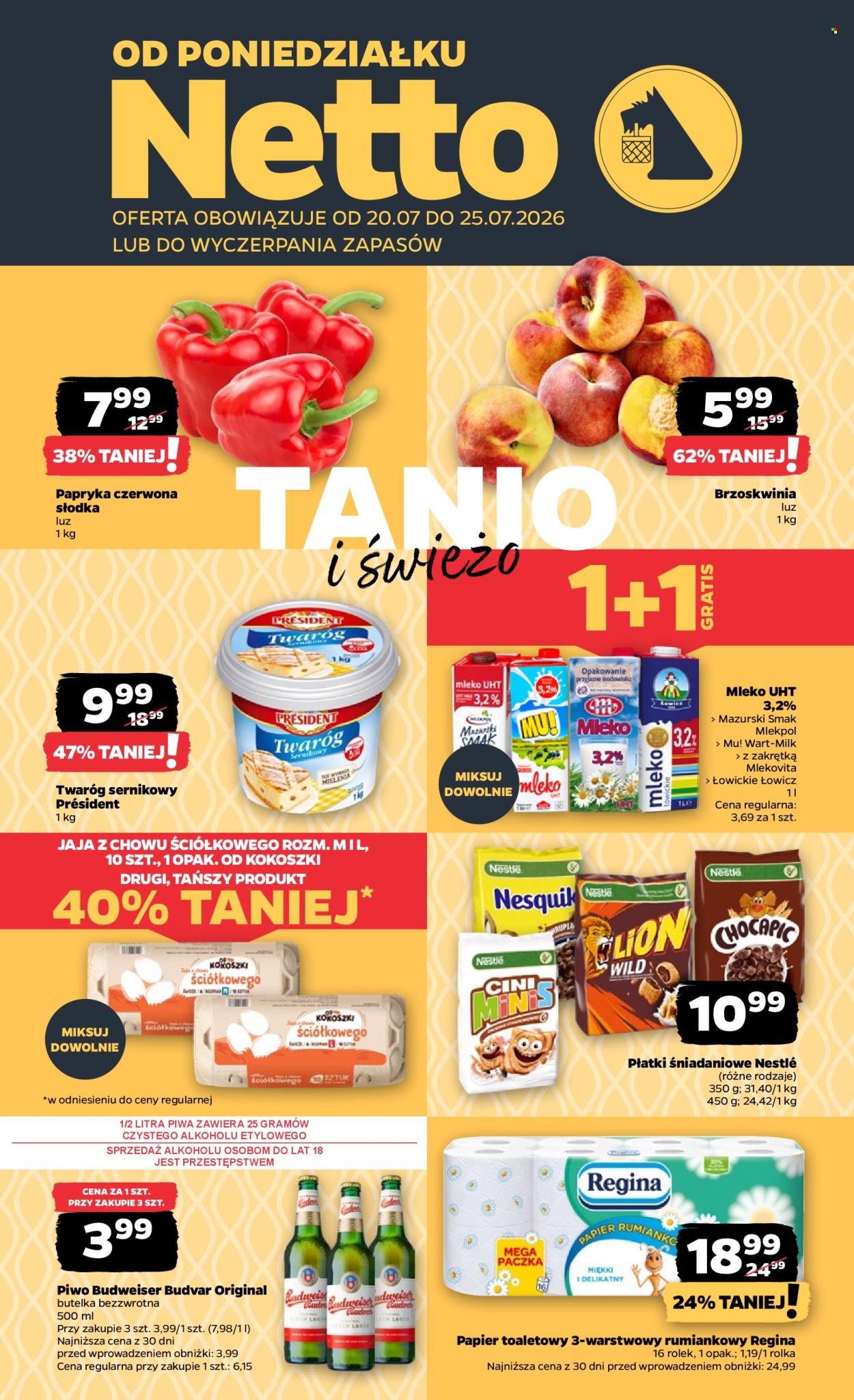 Leták Netto - 20.7.2026 - 25.7.2026. Strana 1