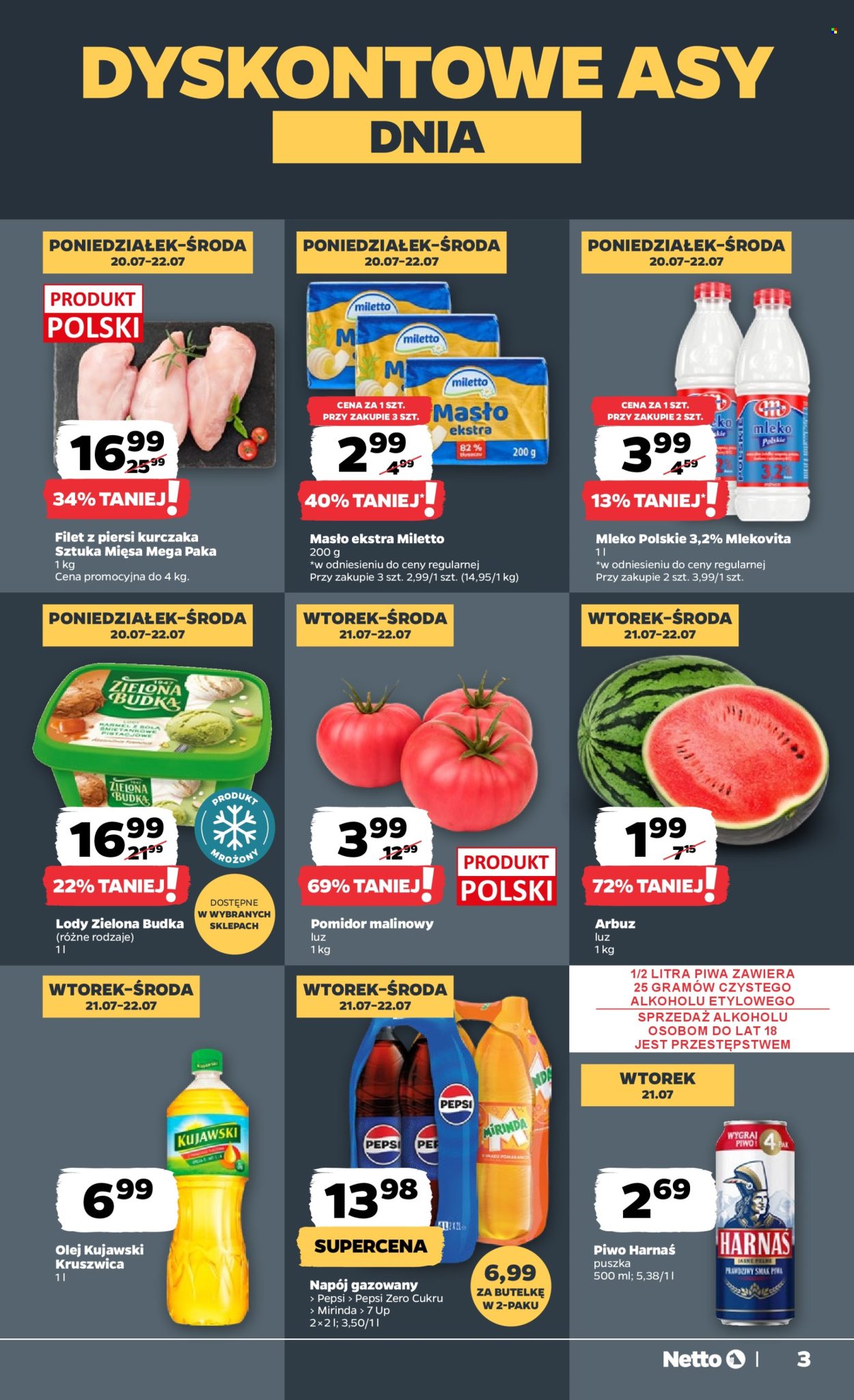 Leták Netto - 20.7.2026 - 25.7.2026. Strana 3