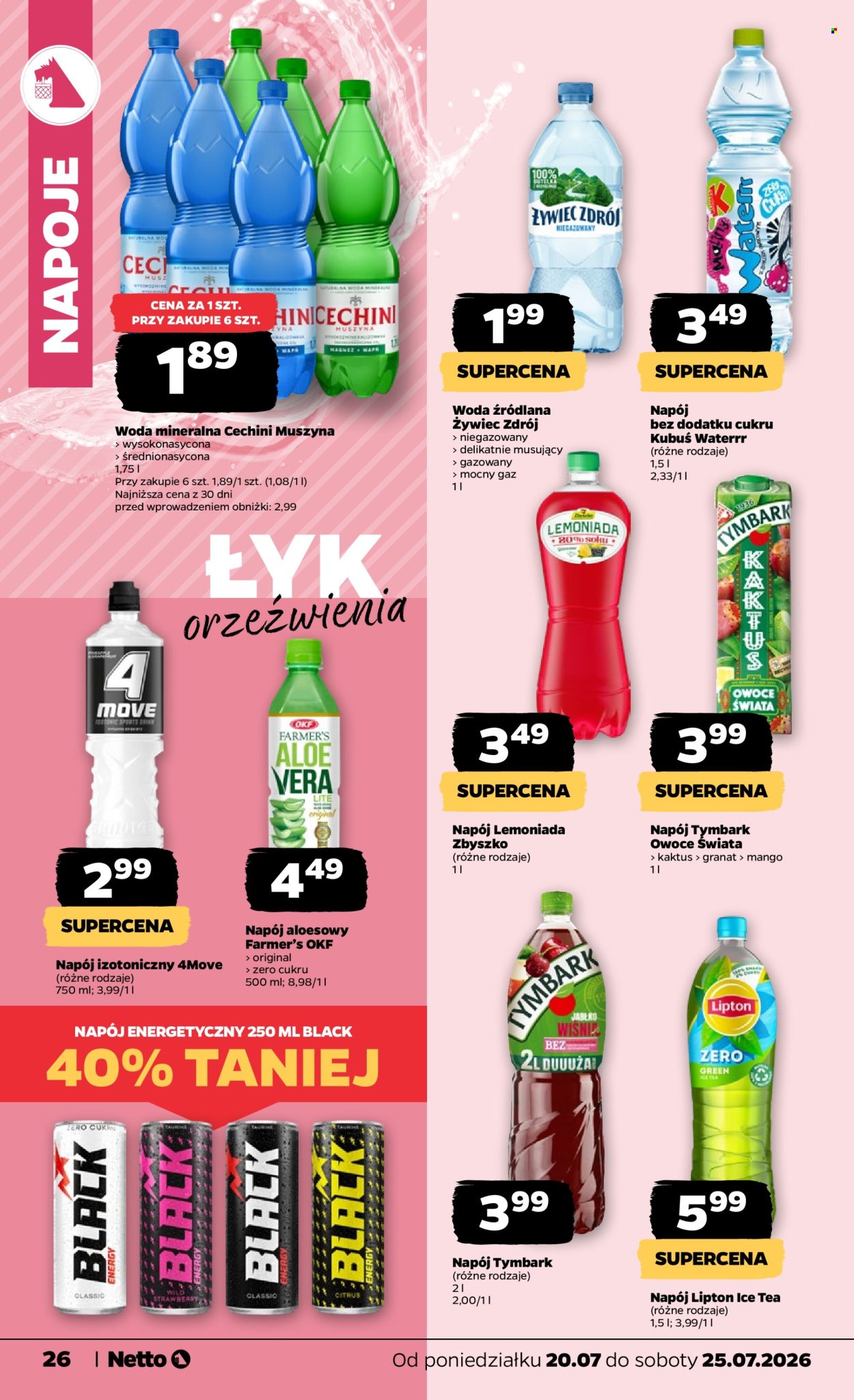Leták Netto - 20.7.2026 - 25.7.2026. Strana 26