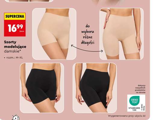 Szorty modelujące damskie