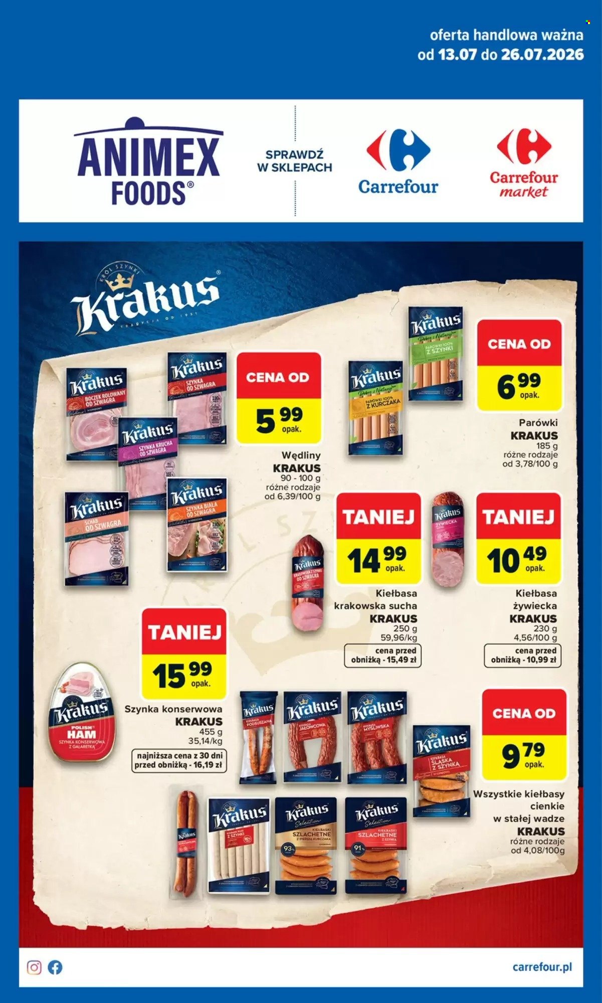 Leták Carrefour - 13.7.2026 - 26.7.2026. Strana 1