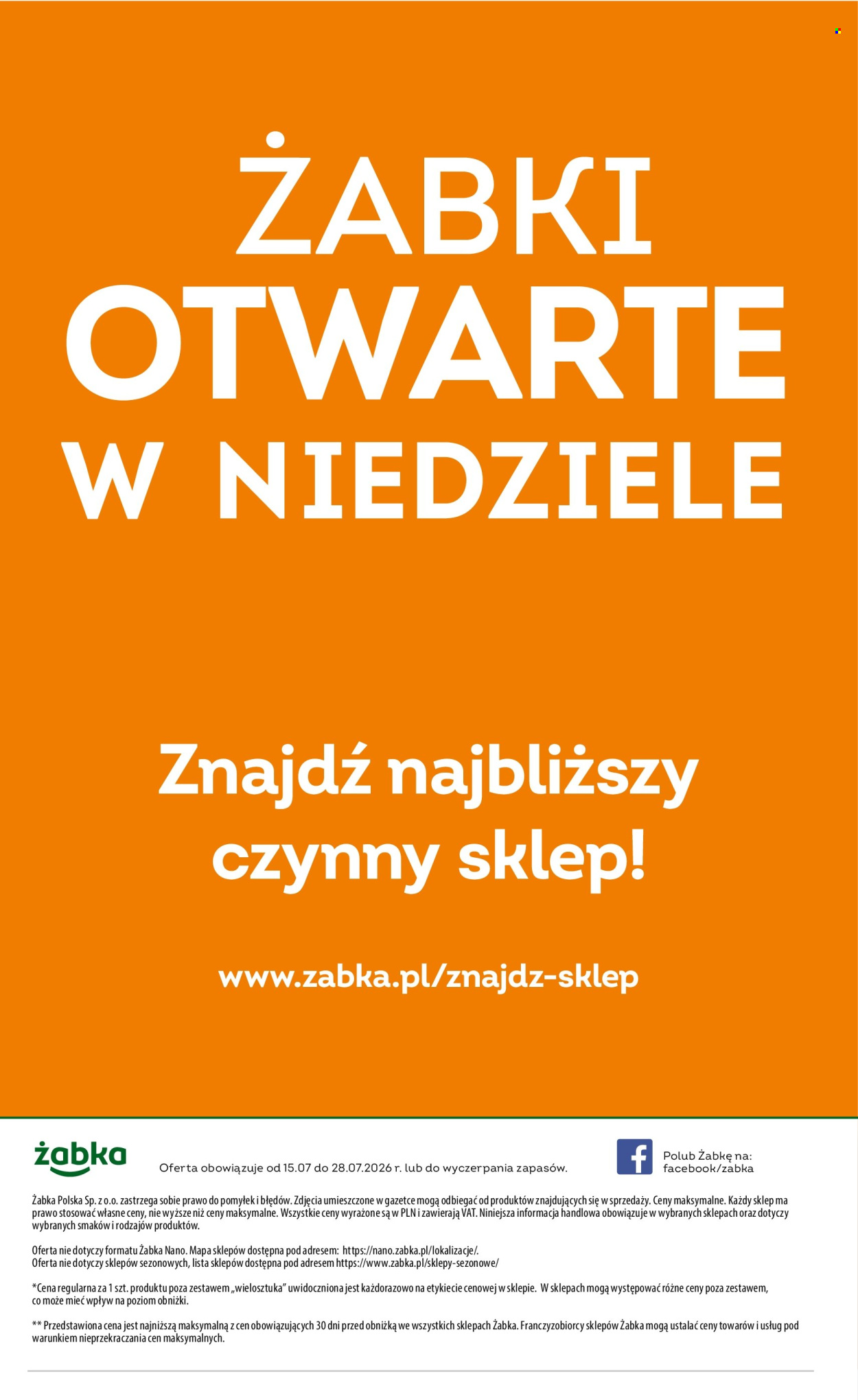 Leták Żabka - 15.7.2026 - 28.7.2026. Strana 16