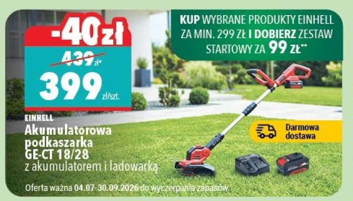Akumulatorowa podkaszarka GE-CT 18/28