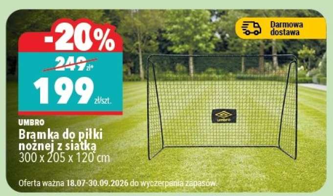 Bramka do piłki nożnej z siatką