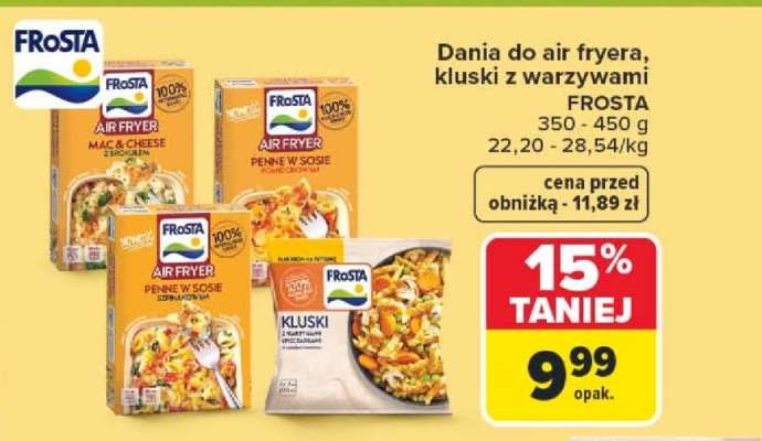 Dania do air fryera, kluski z warzywami