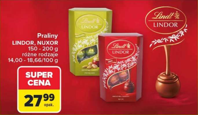 Praliny LINDOR, NUXOR