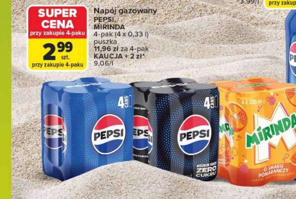Napój gazowany PEPSI, MIRINDA