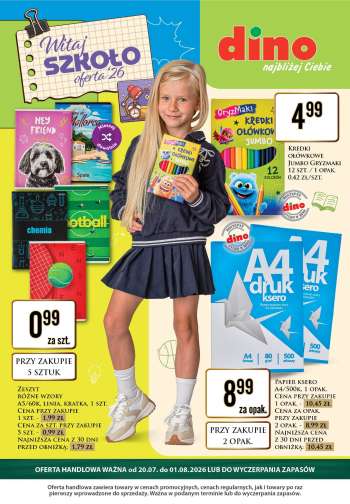 Gazetka Dino - 20.07.2026 - 1.08.2026.
