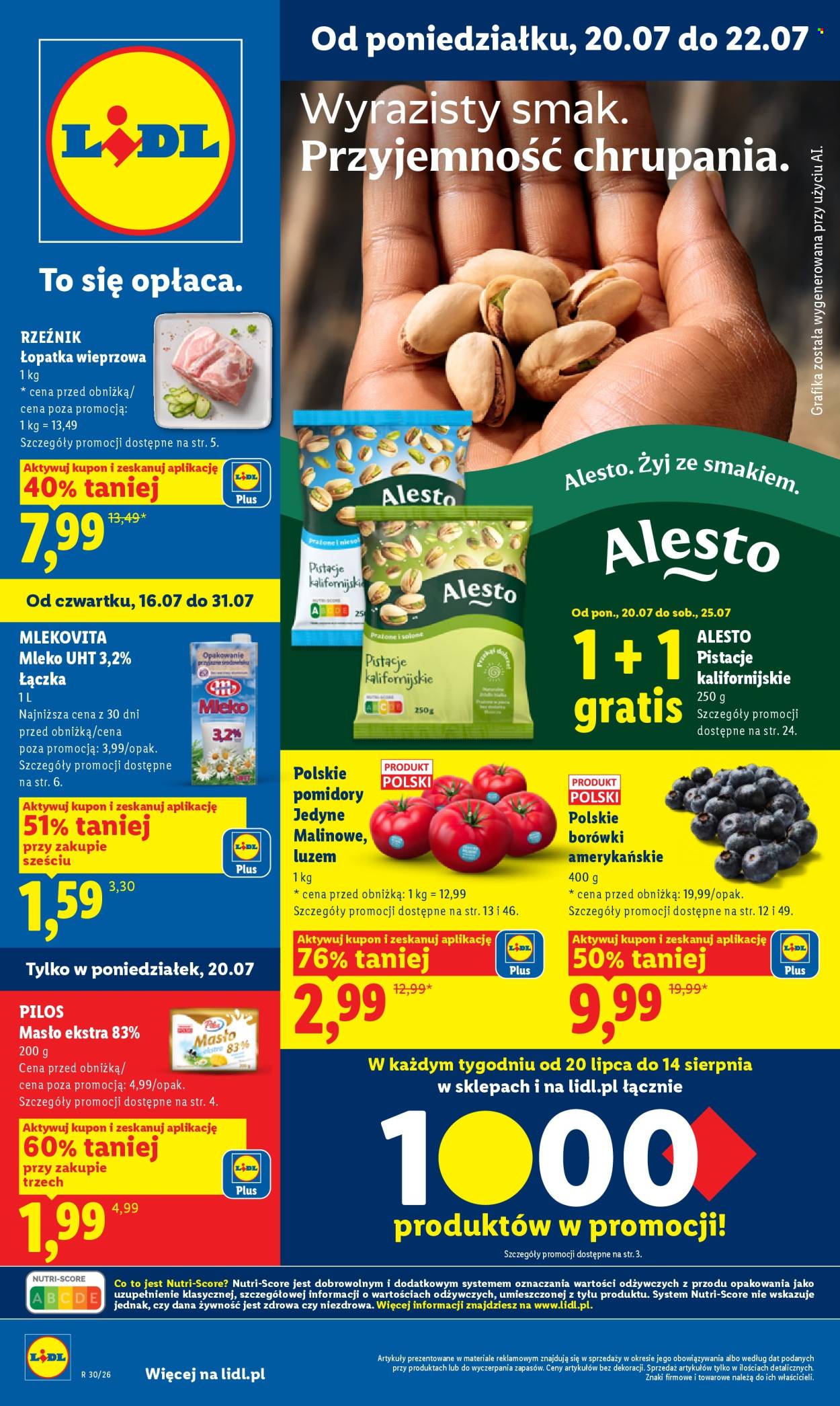 Leták Lidl - 20.7.2026 - 22.7.2026. Strana 1
