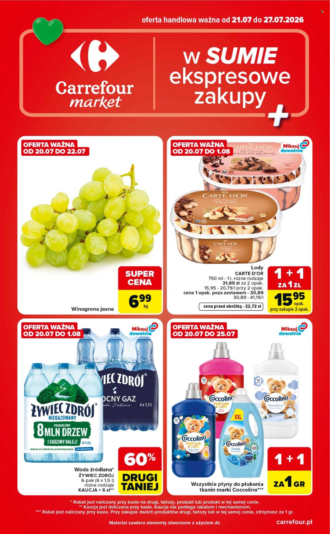 Leták Carrefour Market - 21.7.2026 - 27.7.2026. Strana 1