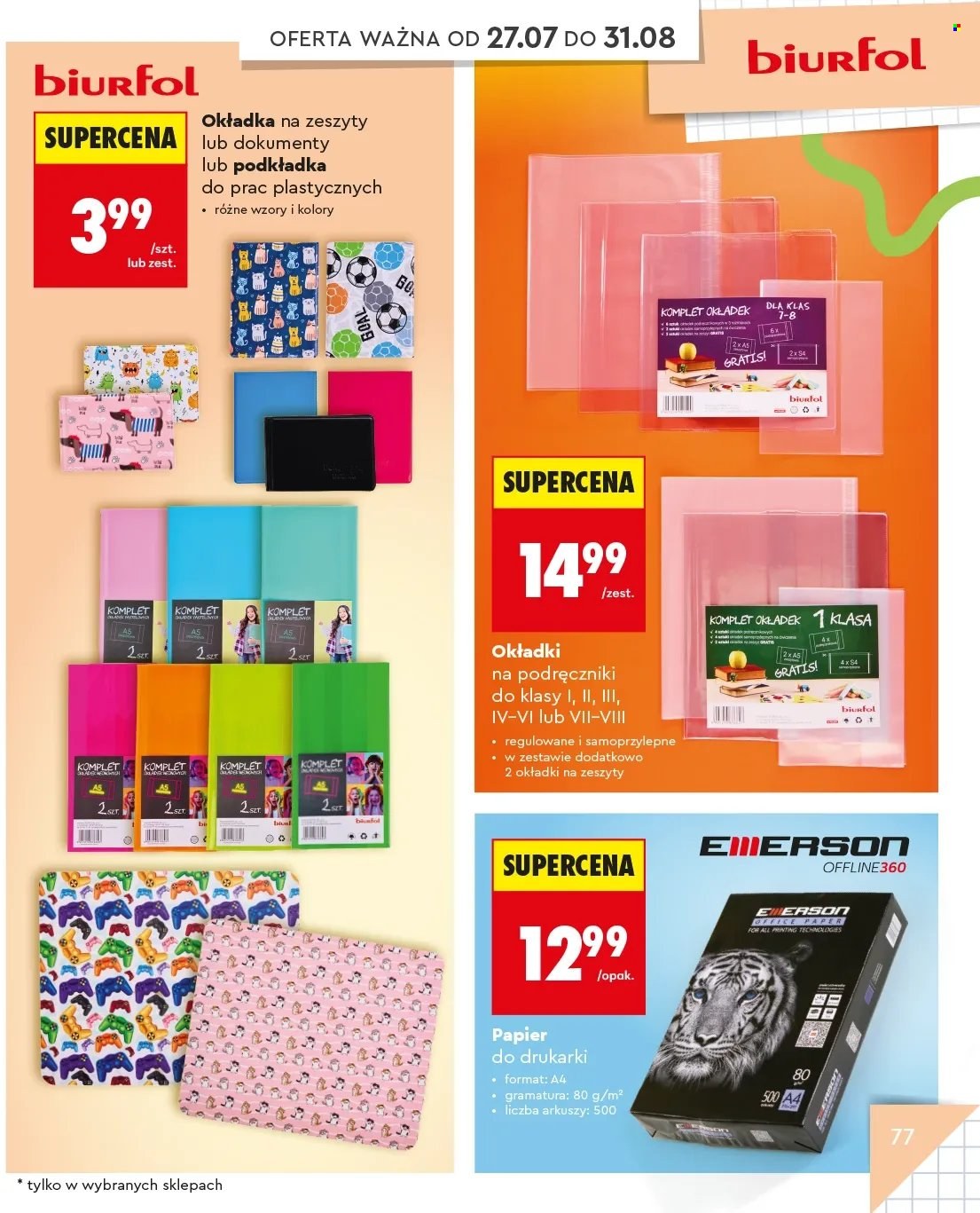 Gazetka Biedronka - 20.07.2026 - 31.08.2026. Strona 77