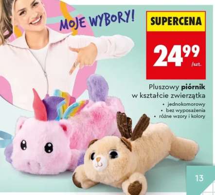 Pluszowy piórnik w kształcie zwierzątka