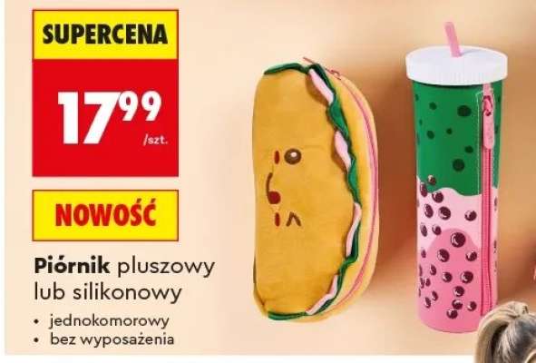 Piórnik pluszowy lub silikonowy
