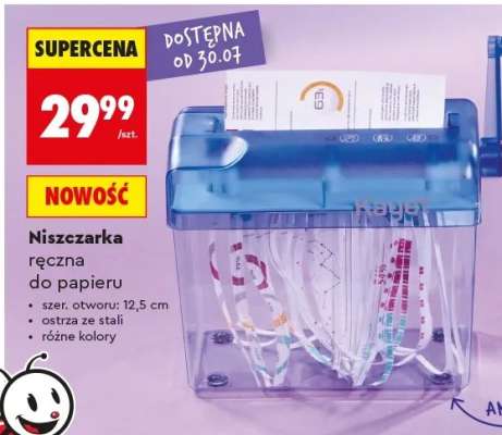 Niszczarka ręczna do papieru