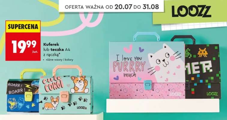 Kuferek lub teczka A4 z rączką