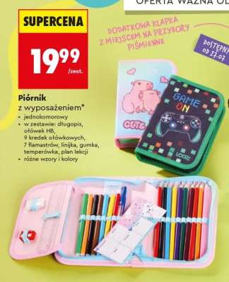 Piórnik z wyposażeniem