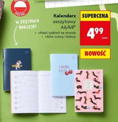Kalendarz zeszytowy A6/48*