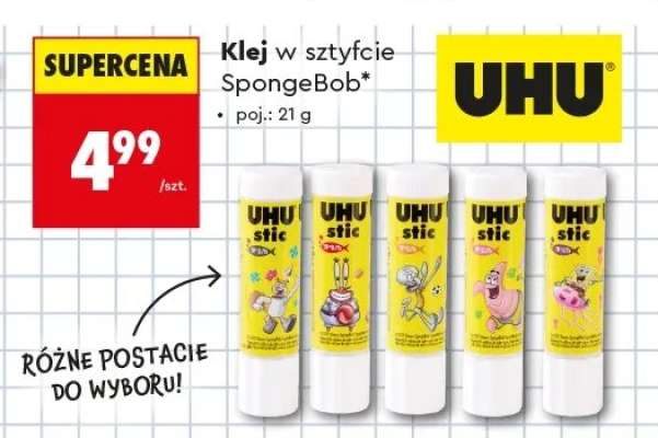 Klej w sztyfcie SpongeBob