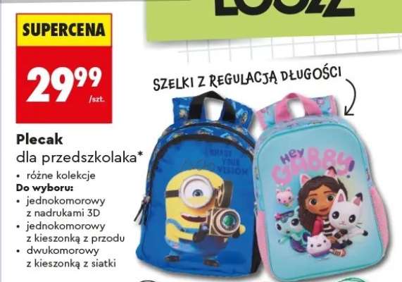 Plecak dla przedszkolaka