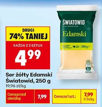 Ser żółty Edamski Światowid 250 g