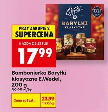 Bombonierka Baryłki klasyczne E.Wedel, 200 g