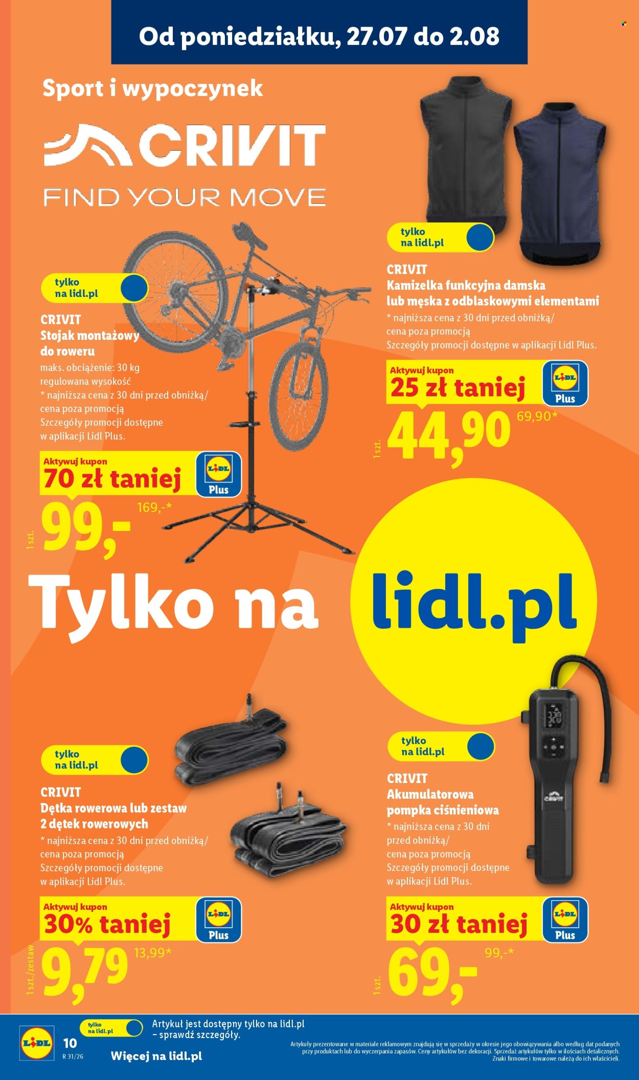 Leták Lidl - 27.7.2026 - 1.8.2026. Strana 10