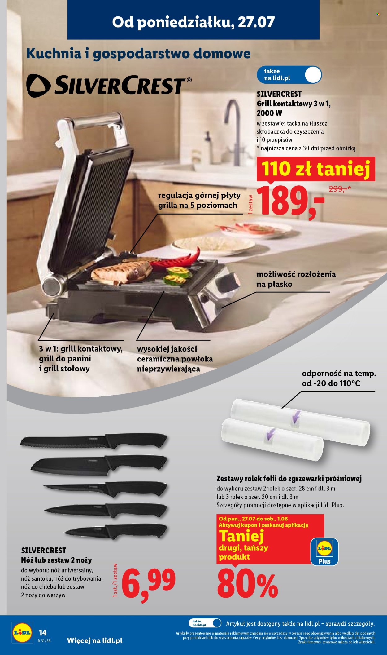 Leták Lidl - 27.7.2026 - 1.8.2026. Strana 14