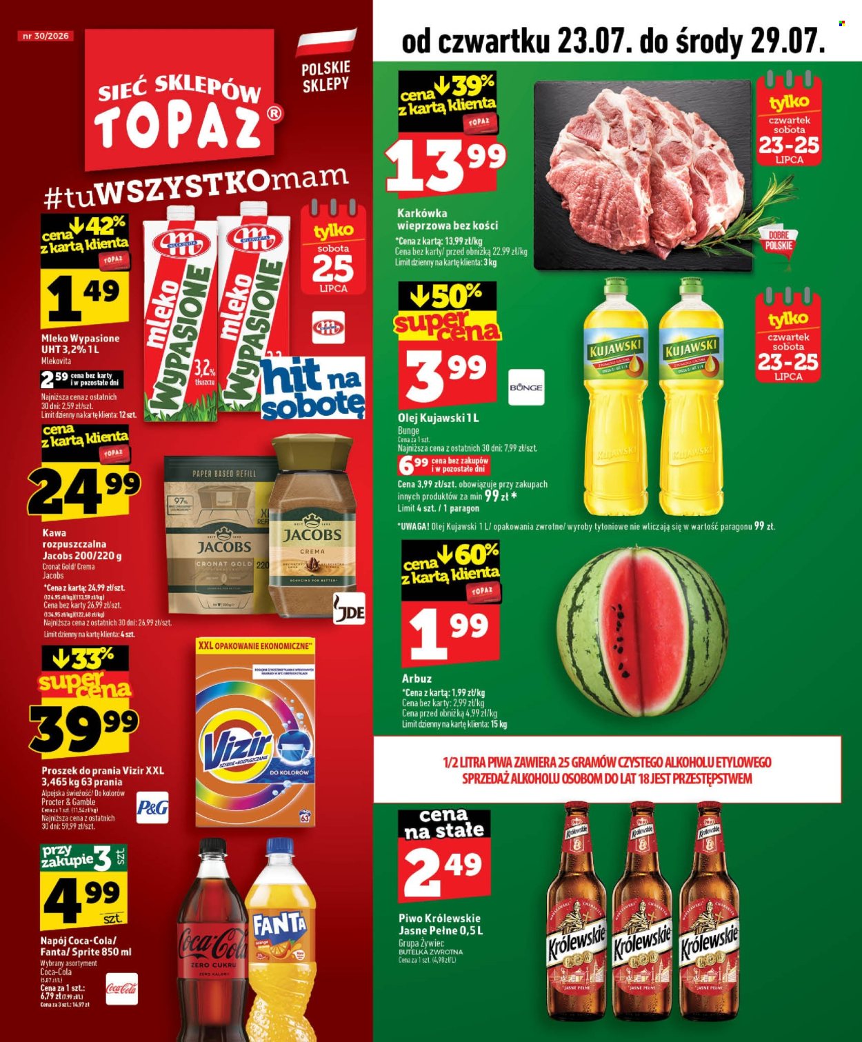 Leták Topaz - 23.7.2026 - 29.7.2026. Strana 1