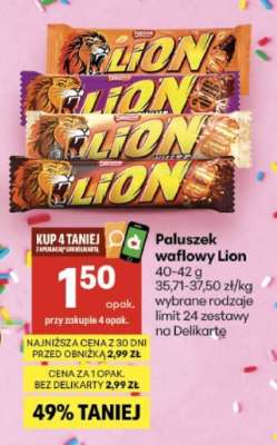Paluszek waflowy Lion