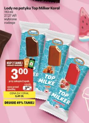 Lody na patyku Top Milker Koral