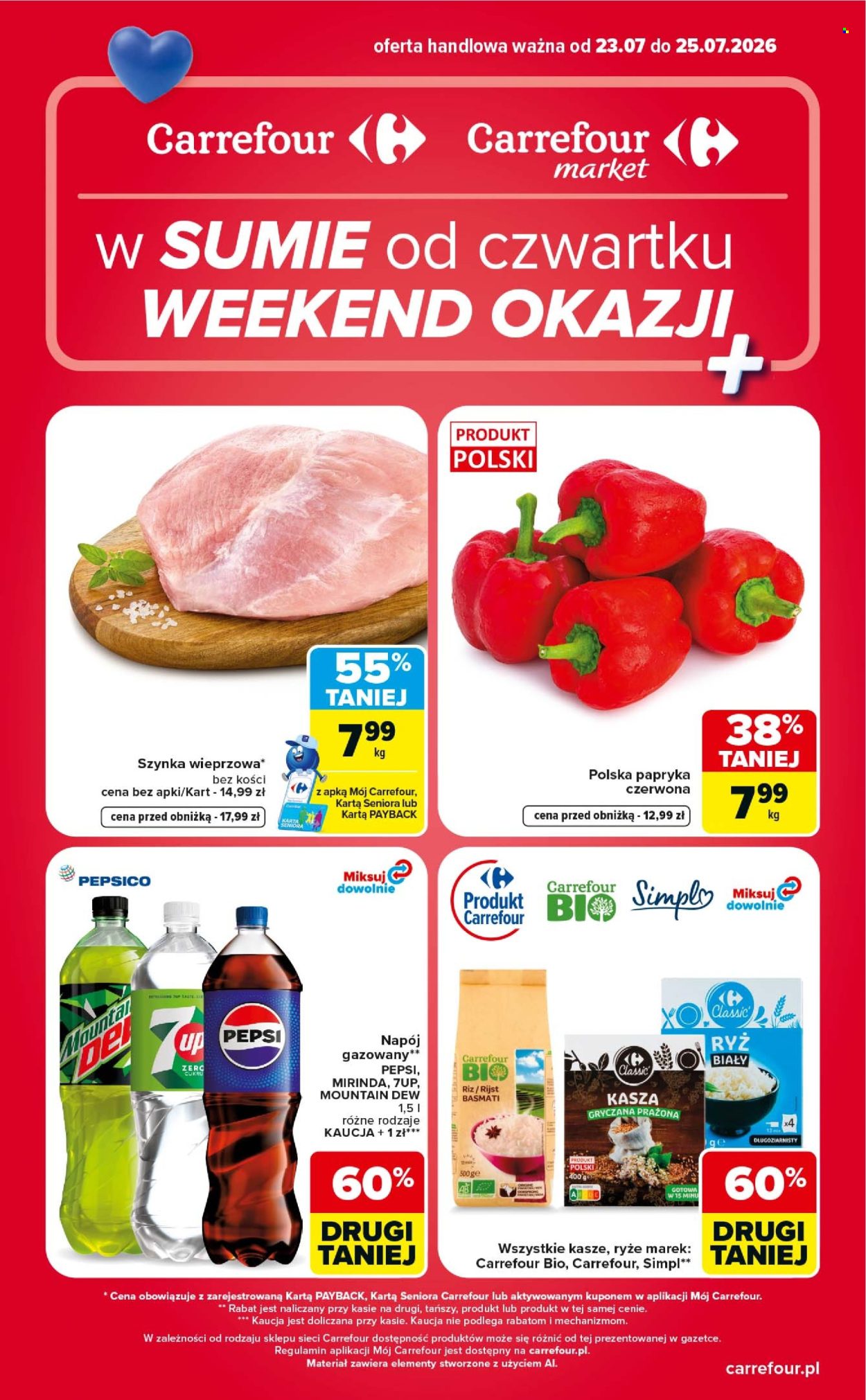 Leták Carrefour - 23.7.2026 - 25.7.2026. Strana 1