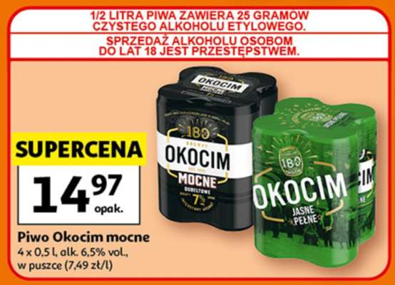 Piwo Okocim Mocne