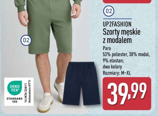 UP2FASHION Szorty męskie z modalem