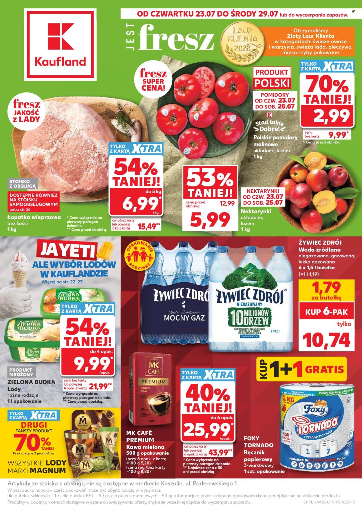 Leták Kaufland - 23.7.2026 - 29.7.2026. Strana 1