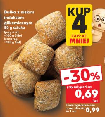 Bułka z niskim indeksem glikemicznym 80 g sztuka