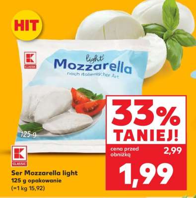 Ser Mozzarella light