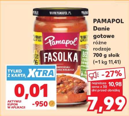 PAMAPOL Danie gotowe różne rodzaje 700 g słoik