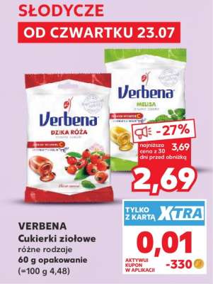 VERBENA Cukierki ziołowe różne rodzaje