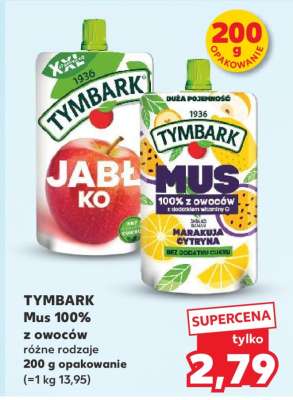 TYMBARK Mus 100% z owoców